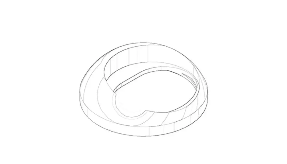 DORNBRACHT Haube ERSATZTEILE 092830019 D. 44 x 13,5 mm Messing gebürstet (23kt Gold), 092830019-28 Galeriebild 1